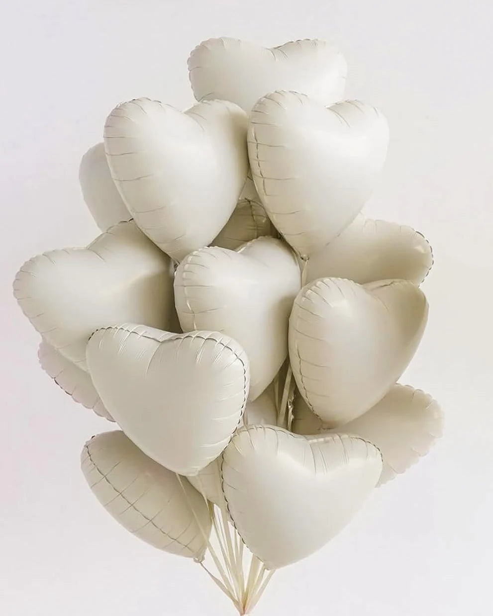 heart-shaped foil balloons