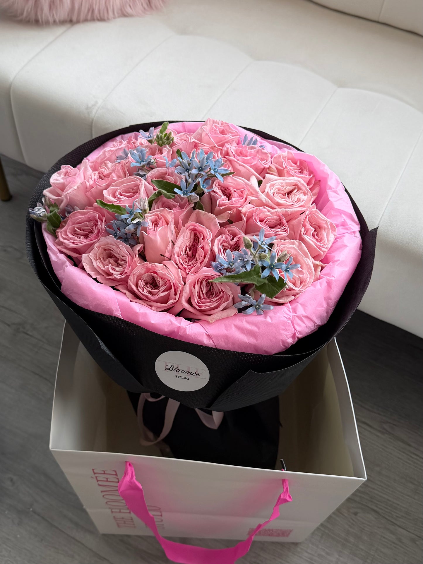 Pink O’Hara Roses Bouquet