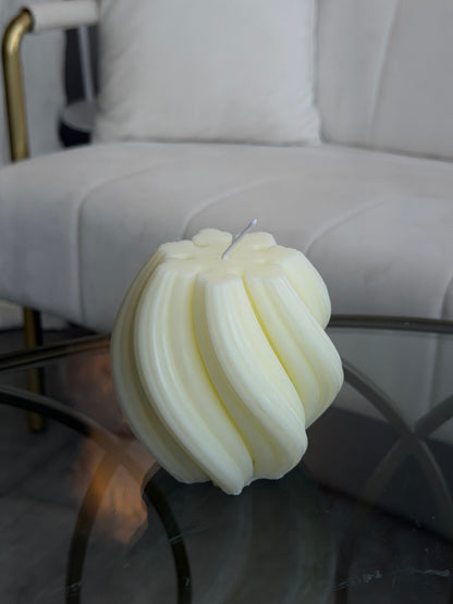 Twisted Spiral Pillar Candle