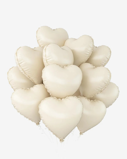 heart-shaped foil balloons