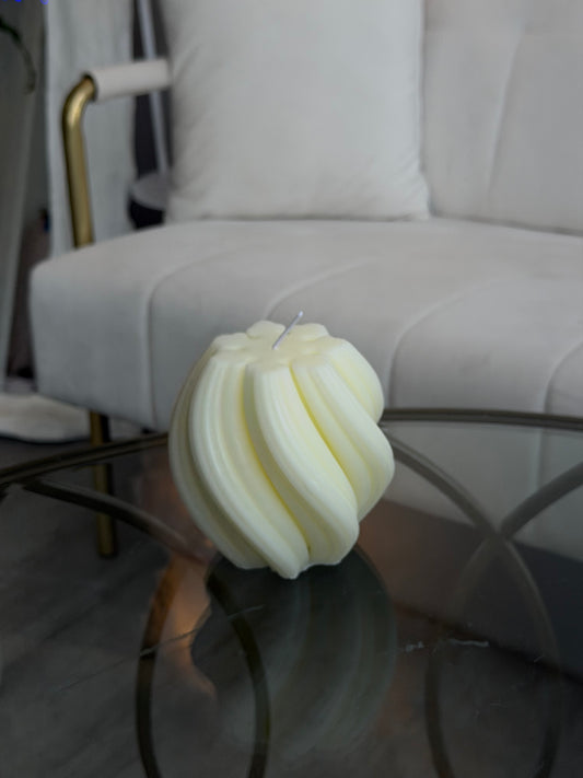 Twisted Spiral Pillar Candle
