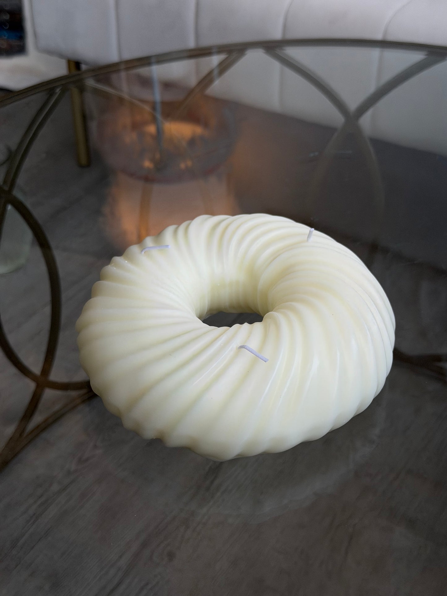 Modern Spiral Ring Candle