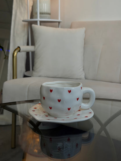 Romantic Heart Mug Set