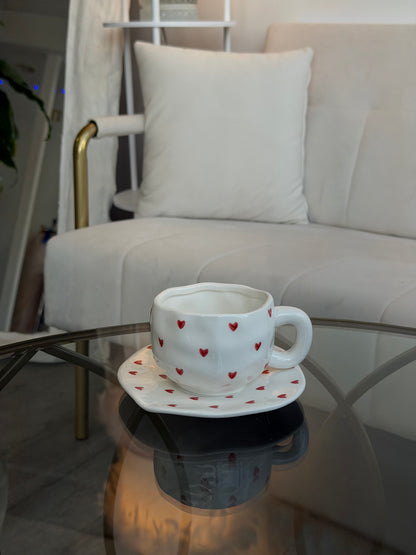 Romantic Heart Mug Set