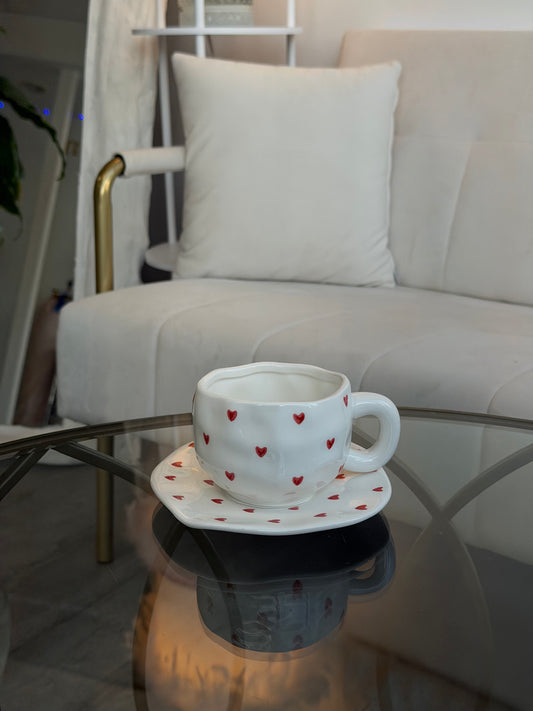 Romantic Heart Mug Set