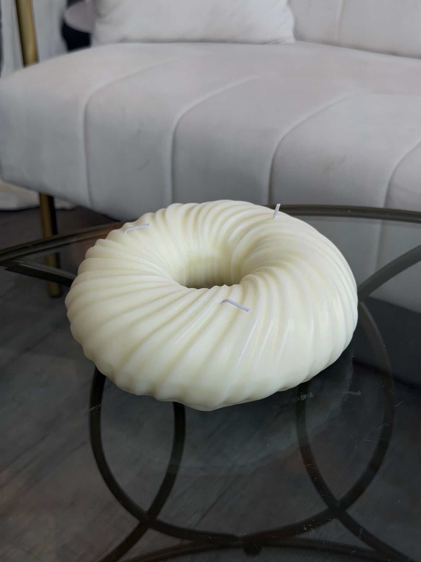 Modern Spiral Ring Candle