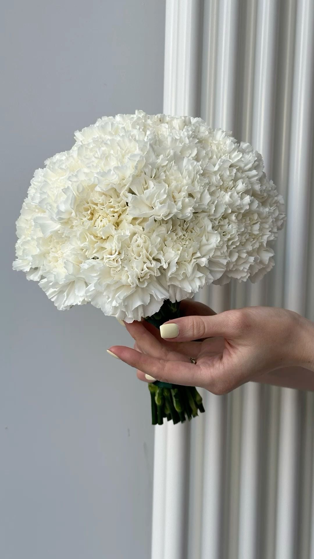 Ivory Carnation Bridal Bouquet & Boutonniere