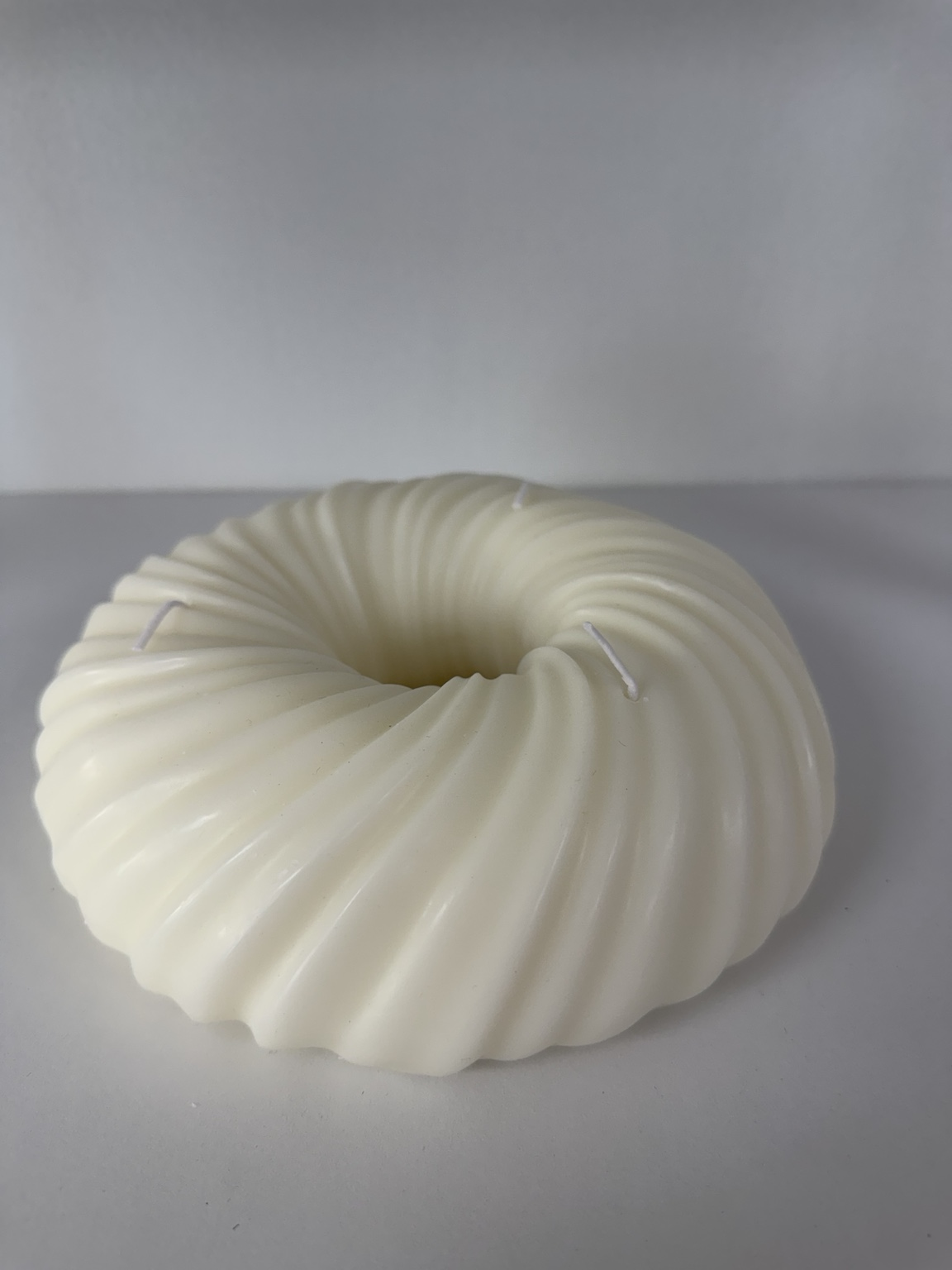White designer candle