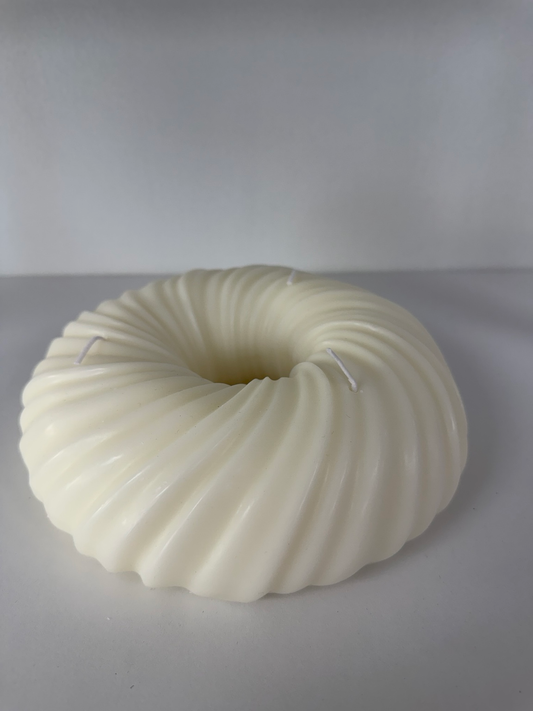 White designer candle